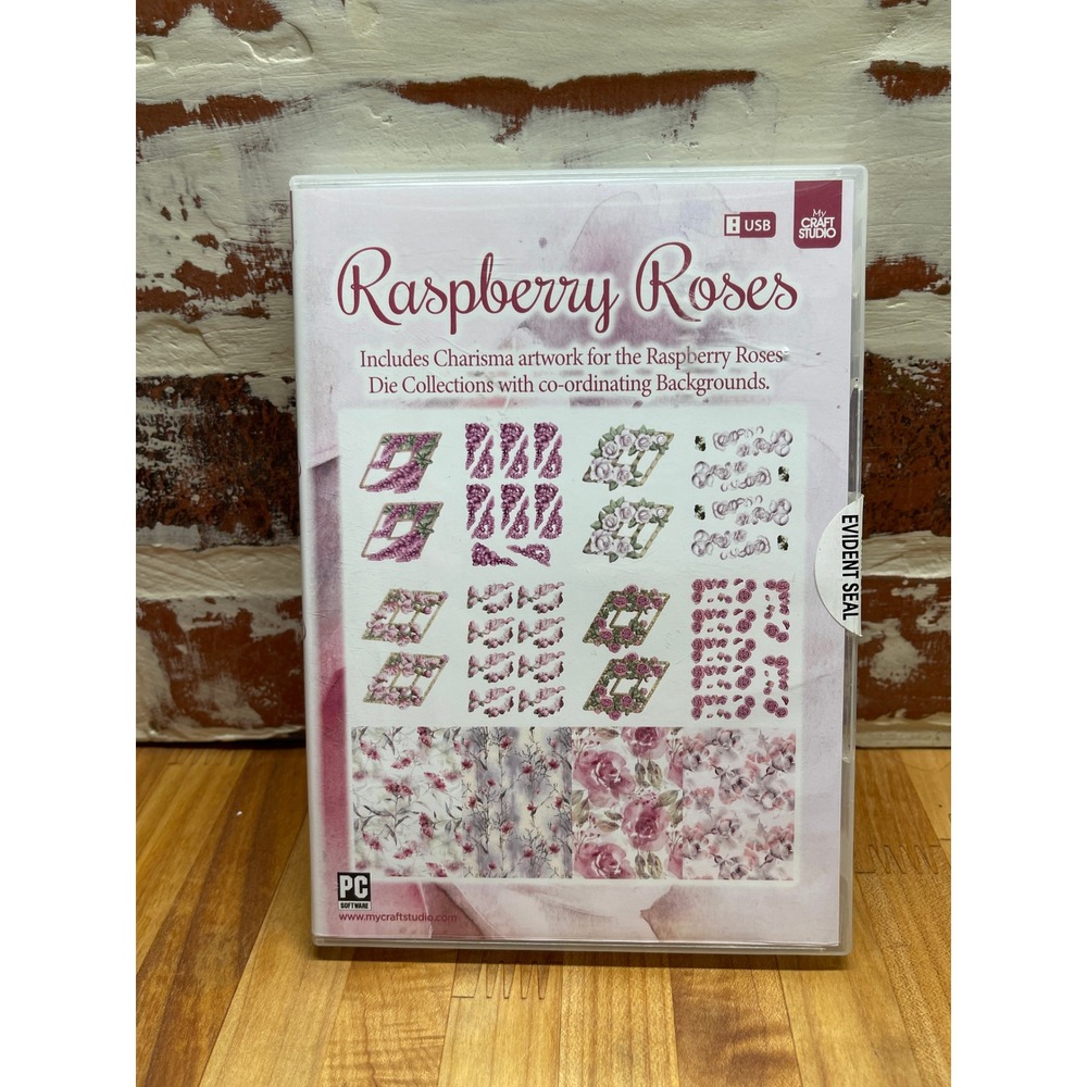 My Craft Studio Raspberry‎ Roses USB Crafting Software Digital Artwork NEW
